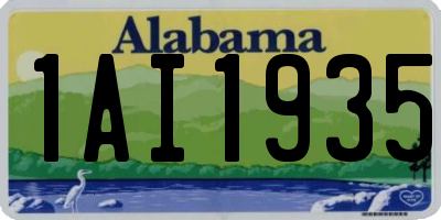 AL license plate 1AI1935