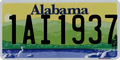 AL license plate 1AI1937