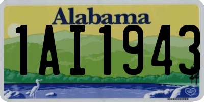 AL license plate 1AI1943