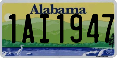 AL license plate 1AI1947