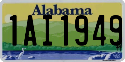 AL license plate 1AI1949
