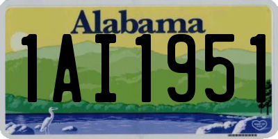 AL license plate 1AI1951