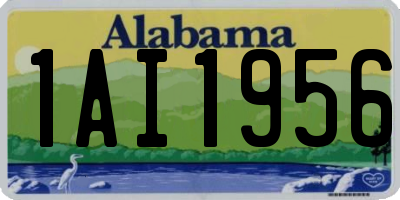 AL license plate 1AI1956