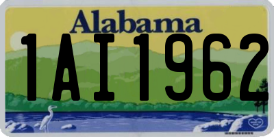 AL license plate 1AI1962