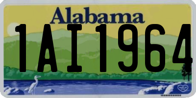 AL license plate 1AI1964