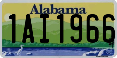 AL license plate 1AI1966