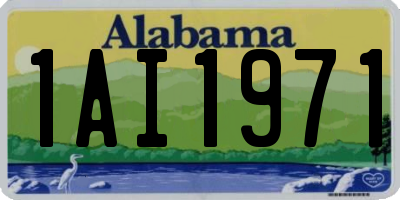 AL license plate 1AI1971