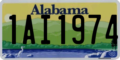 AL license plate 1AI1974