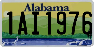 AL license plate 1AI1976