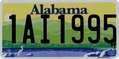 AL license plate 1AI1995