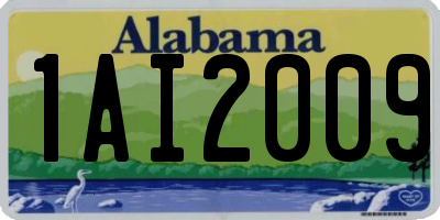 AL license plate 1AI2009
