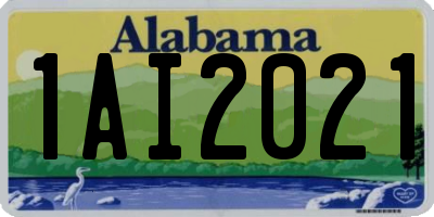 AL license plate 1AI2021