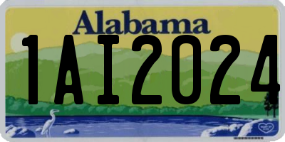 AL license plate 1AI2024