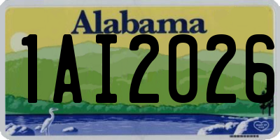 AL license plate 1AI2026