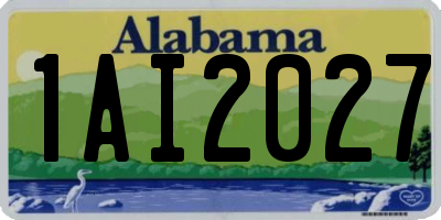 AL license plate 1AI2027