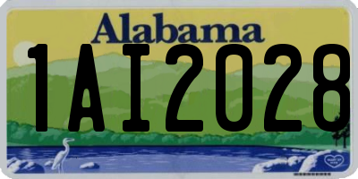 AL license plate 1AI2028
