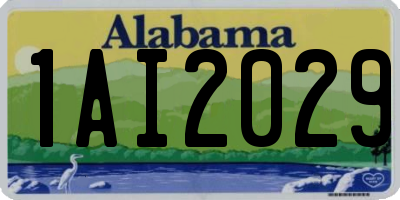 AL license plate 1AI2029