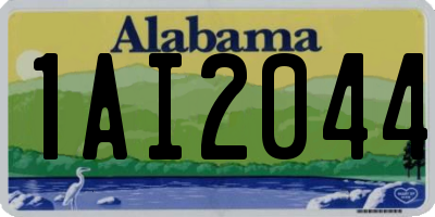 AL license plate 1AI2044