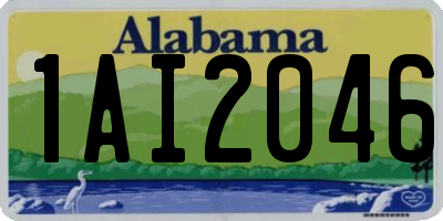 AL license plate 1AI2046