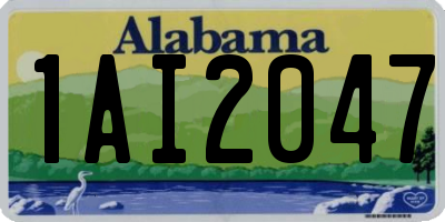 AL license plate 1AI2047