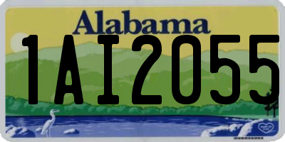 AL license plate 1AI2055