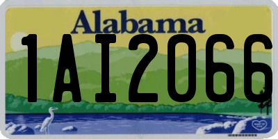 AL license plate 1AI2066