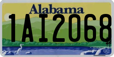 AL license plate 1AI2068