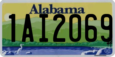 AL license plate 1AI2069