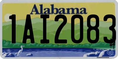 AL license plate 1AI2083
