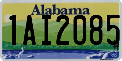 AL license plate 1AI2085