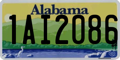 AL license plate 1AI2086