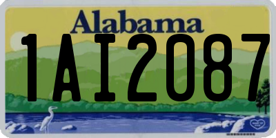 AL license plate 1AI2087