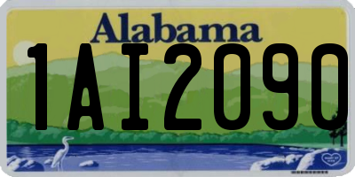 AL license plate 1AI2090