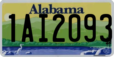 AL license plate 1AI2093