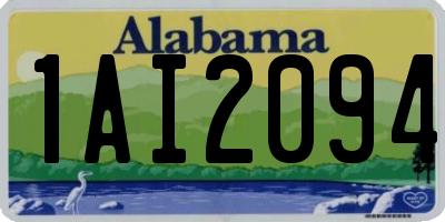 AL license plate 1AI2094
