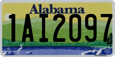 AL license plate 1AI2097