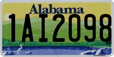 AL license plate 1AI2098