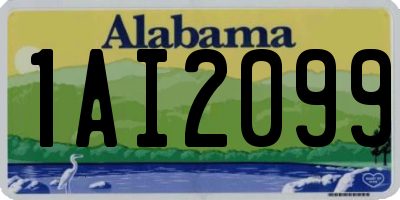 AL license plate 1AI2099