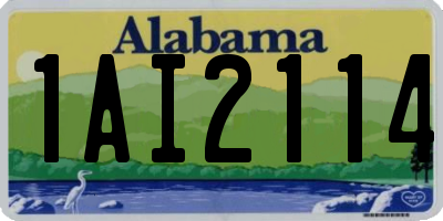 AL license plate 1AI2114