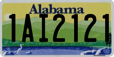 AL license plate 1AI2121