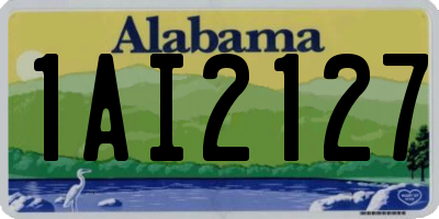 AL license plate 1AI2127