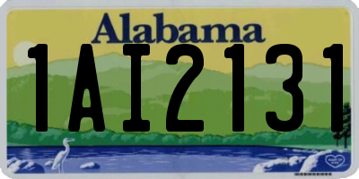 AL license plate 1AI2131