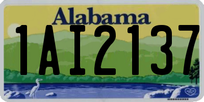 AL license plate 1AI2137