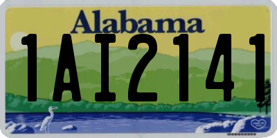 AL license plate 1AI2141
