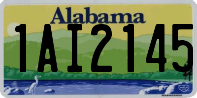 AL license plate 1AI2145