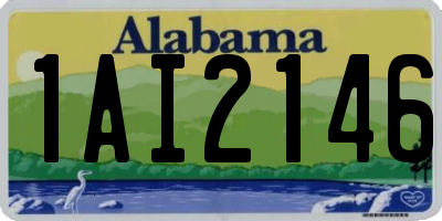 AL license plate 1AI2146