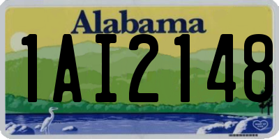 AL license plate 1AI2148
