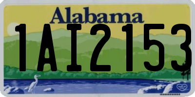 AL license plate 1AI2153