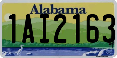 AL license plate 1AI2163