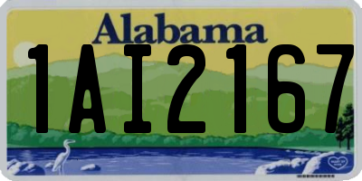 AL license plate 1AI2167
